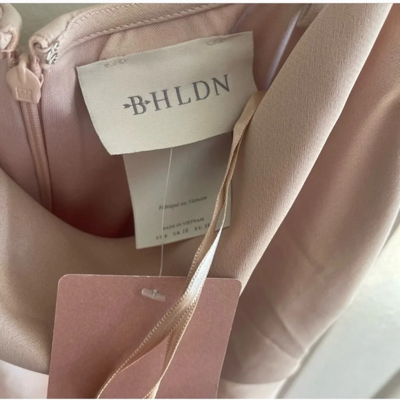 BHLDN Cali Satin cowl neck satin midi dress NWT - Picture 8 of 10